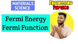 Fermi Energy  Fermi function  Lec38  Engineering Physics [upl. by Whall]