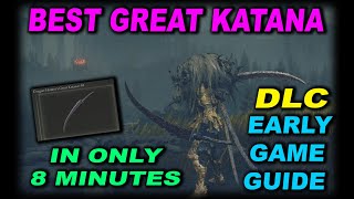 DRAGON HUNTERS GREAT KATANA LOCATION GUIDE ELDEN RING DLC WHERE TO GET DRAGONWOUND SLASH ASH OF WAR [upl. by Carlstrom]