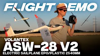 Flight Demo  Volantex 7591 ASW28 V2 [upl. by Gertruda]