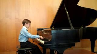 Chopin Polonaise in G minor Op Posth played by 8year old [upl. by Sekoorb]