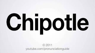 How to Pronounce Chipotle [upl. by Allister]