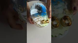 Part 2 RESIN THALI for Rakshabandhan ✨🦚😍 resinart thalidecoration resintutorials resincrafts [upl. by Phi]