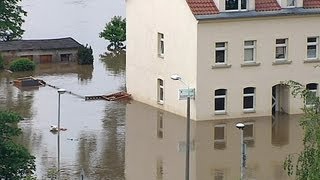 Hochwasser in Pirna Copitz und in der Pinaer Altstadt [upl. by Atnohsal146]