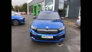 SKODA Enyaq 210kW 85 Sportline Plus 82kWh 5dr Auto VK24FFC STARTIN SKODA WORCESTER WEST MIDLANDS [upl. by Yatnod]