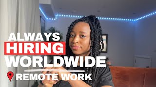 7 High Paying Work From Home Job Companies Always Hiring Worldwide US UK Nigeria SA [upl. by Falconer]