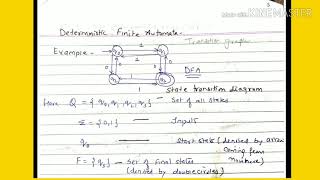 Deterministic Finite Automata  DFA  lecture10toc [upl. by Eiroj925]