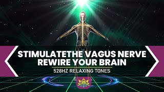 Stimulate The Vagus Nerve Rewire Your Brain  Reverse Anxiety amp Ongoing Stress  528Hz Relaxing Tone [upl. by Aned7]