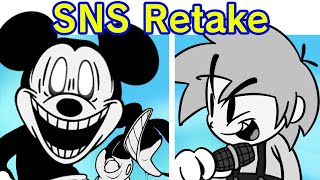 Friday Night Funkin VS Mickey Mouse  Sunday Night S Rookies V1 SNS Retake FNF ModCreepypasta [upl. by Leachim]