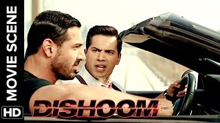 John gets mad on Honey Singh  Dishoom  Movie Scene [upl. by Petty]