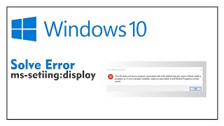 How to Fix mssetting display Error on Windows 1087  DigiGraphics [upl. by Noelani978]