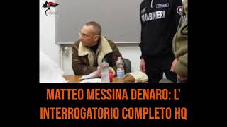 Matteo Messina Denaro L interrogatorio completo [upl. by Aihsot453]