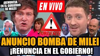 🔴¡URGENTE BOMBA DE MILEI BULLRICH EN VIVO 🔥RENUNCIA EN EL GOBIERNO🔥 [upl. by Gokey347]