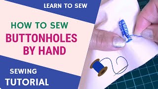 How to sew a buttonhole by hand [upl. by Yci]