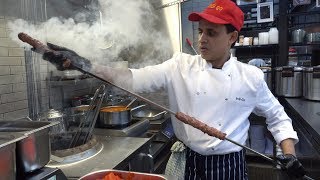 Cooking Lamb Meat Indian Food Tasted in London Street Food [upl. by Feigin808]