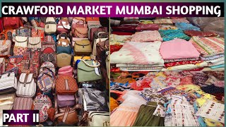 आज चलते है Crawford Market Mumbai l Kids WearHandbagLadies PurseWatchKurtis l Shopping [upl. by Fem45]