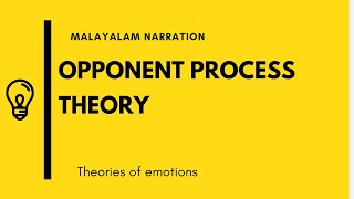 Opponent process theory malayalam narration [upl. by Krasnoff]