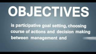 Management by Objectives A Video Explanation [upl. by Varrian]