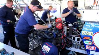 Nitro Nationals 2010 Andy Carters crew tears TF engine down [upl. by Eirotal976]