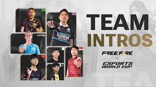 Clash of Titans  Esports World Cup Free Fire Team Intros [upl. by Karlan]