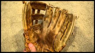 Vintage Rawlings PRO H Heart of the Hide Glove Relace  Before and After Glove Repair [upl. by Acebber]