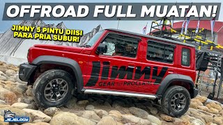 APA GAK LEMES JIMNY 5 DOOR DIAJAK TEST DRIVE OFFROAD  IIMS 2024 [upl. by Bourn937]