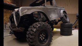 RC4WD Defender D90 Lever Suspension First CNC set install and flex [upl. by Lynch]