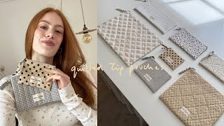 HOW TO NEATLY SEW A QUILTED ZIP POUCH  MsRosieBea [upl. by Neau]