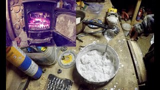 Making my own quicklime and lime putty experiments [upl. by Gabe948]