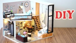 DIY Miniature Dollhouse Kit  Full House  Duplex Apartment  Relaxing Satisfying Video [upl. by Renmus]