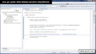 Hibernate Tutorial part 14  save get update delete database operations using Hibernate CRUD [upl. by Nevram291]