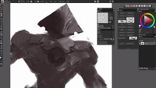 painter vs photoshop  using texture brushes in corel painter [upl. by Suzi]