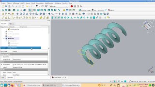 FreeCAD 020 Modéliser une vis dArchimède ou une rampe pour trains [upl. by Alda246]