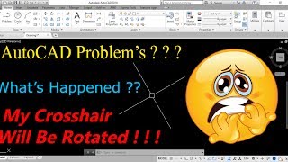 How to Rotate Crosshair In AutoCAD  SNAPANG Command AutoCAD Tips amp Tricks [upl. by Sewoll]