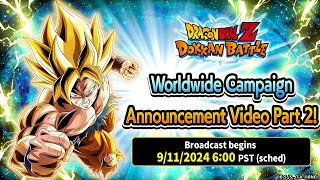 2024 WORLDWIDE DOWNLOAD CELEBRATION PART 2 LR REVEAL ANNOUNCED DBZ Dokkan Battle [upl. by Anirual]