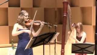 Fantaisie for violin and harp Op124 by C SaintSaens [upl. by Birck]