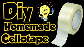 Diy Cellotape  How to make Cellotape at homeHomemade diy transparent tapeCellotape Making at home [upl. by Yorle]