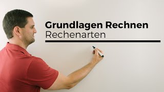 Grundlagen Rechnen Rechenarten Potenzieren Radizieren Bezeichnungen Sprechweisen Mathehilfe [upl. by Fregger15]