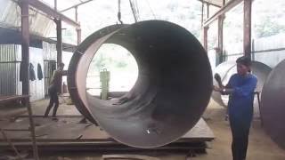 Rolling of Penstock Pipe [upl. by Ardnasirhc635]