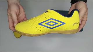 Chuteira Futsal Umbro Neo Striker Amarelo [upl. by Hazlett]