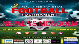 jeju International football touranament nepal vs mongoliajohnkorea johnkorea johnkorea [upl. by Yxel36]