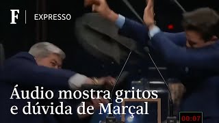 Áudio pósagressão mostra gritos de Datena indecisão de Marçal e broncas de apresentador [upl. by Emoryt404]