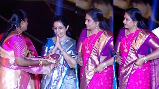 Home Minister Anitha and Nara Bhuvaneswari Conversation With Sakthi Vijayotsavam  News Buzz [upl. by Aciraj]