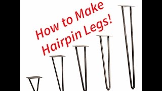 How to Make Hairpin Table Legs and Central Machinery Compact Bender Unboxing [upl. by Sibella]