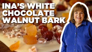 Ina Gartens White Chocolate Bark  Barefoot Contessa  Food Network [upl. by Atalanti]