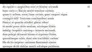 Aeneid Book IV 189 Latin Reading Hexameters [upl. by Ocsic]