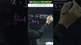 Can You Solve this Class 10 Quadratic Equation Problem  class10 quadraticequation [upl. by Yllom458]