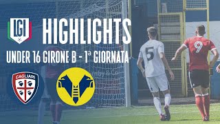 Highlights CagliariHellas Verona U16 AB 1 giornata stagione 202324 [upl. by Aicemed]