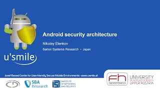 Android security architecture by Nikolay Elenkov [upl. by Ailemak]