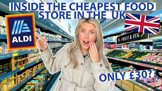 WHAT CAN YOU BUY FOR £30 AT THE CHEAPEST FOOD STORE IN THE UK [upl. by Yenterb927]