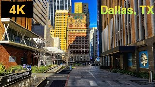 Downtown Dallas TX Driving Tour in Holiday Season 2023 [upl. by Nerdna]